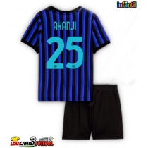 Camisa de Futebol Inter Milan Manuel Akanji #25 Equipamento Principal Infantil 2025-26 Manga Curta (+ Calças curtas)